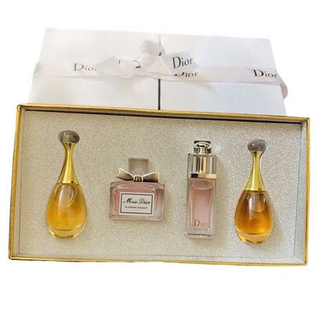 dior miniature perfume set mens|miss dior mini gift set.